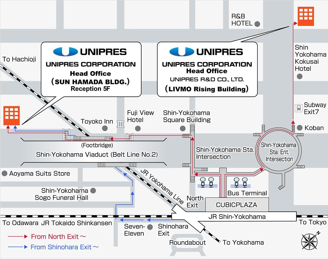 Kaart shin Yokohama