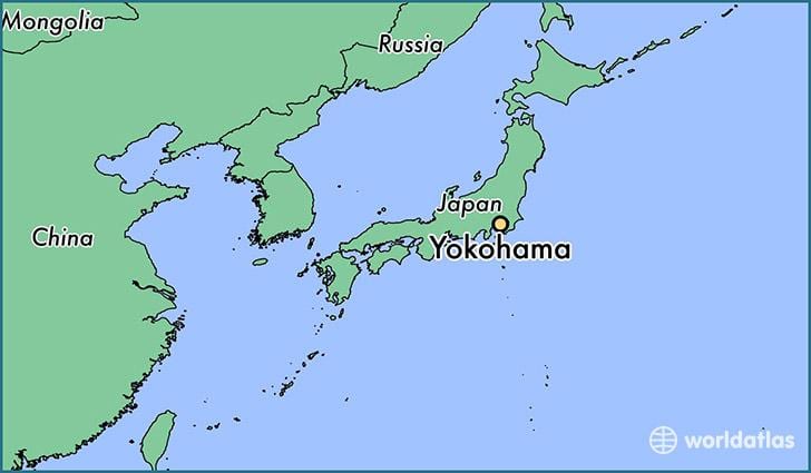 Kaart Yokohama kohta