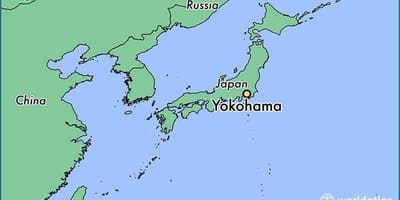 Kaart Yokohama kohta