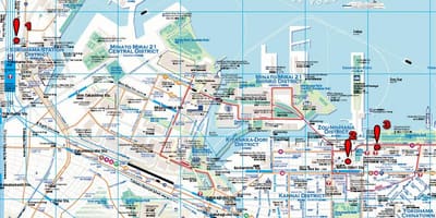 Yokohama jalgsi kaart